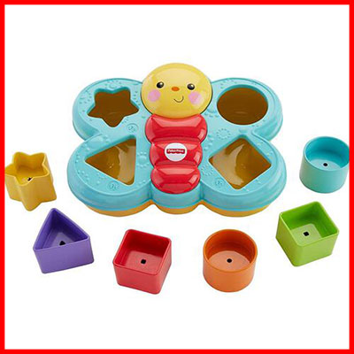 1. Fisher-Price Infant Butterfly Shape Sorter