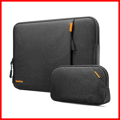1. Tomtoc 16 Inch Versatile 360 Protective Laptop Sleeve With Accessories Pouch