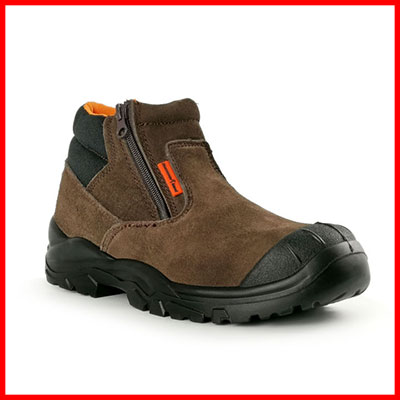 7. Hammerland Men Mid-Cut with Double Zip Safety Shoes