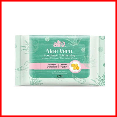 7. ALIA Aloe Vera Makeup Remover Cleansing Wipes