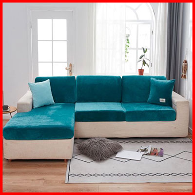 4. Velvet Sofa Cushion Cover