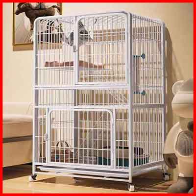 5. Cat Villa Mobile Pet Cage